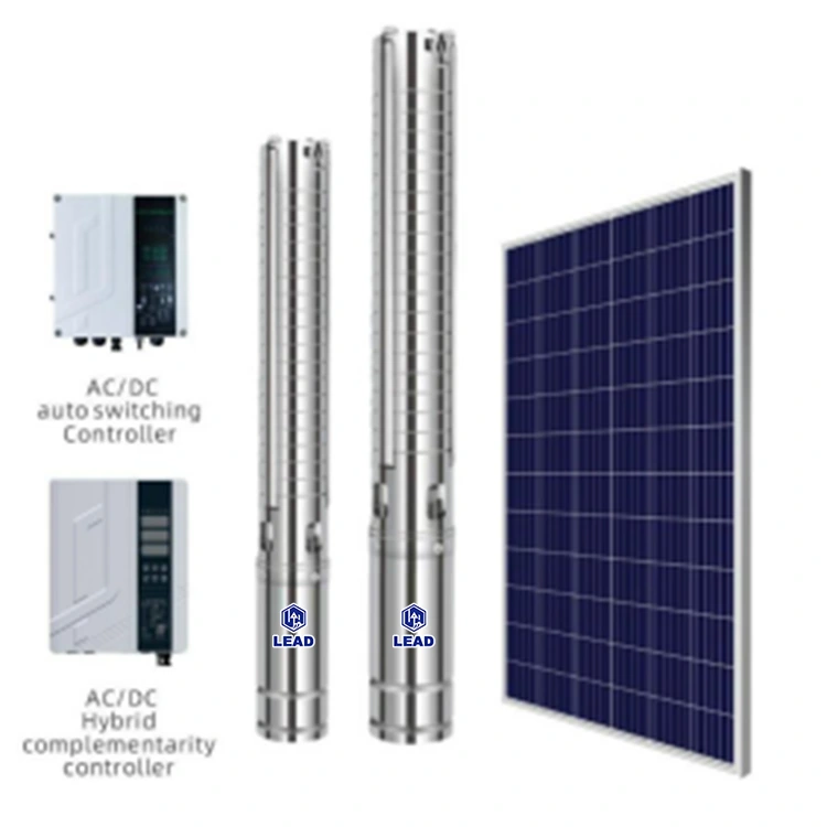 AC DC napenergia -szivattyú rozsdamentes acél járókerékkel